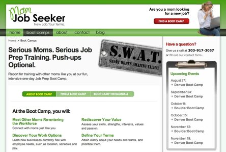 Custom Denver Web Design and SEO Services at their finest: MomJobSeeker.com
